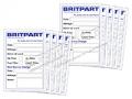 SERVICE STICKER (BRITPART) *ONE SINGLE STICKER*